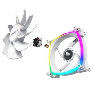 Montech RX140 PWM (White) - 140mm ARGB LED Fan Case - Ảnh 6