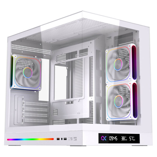 XIGMATEK M DGT 3AF Arctic Micro ATX Tower Case 3 Fan ARGB H1 XIGMATEK CLOUD M DGT 3AF Arctic – Micro-ATX Tower Case (3 Fan ARGB)