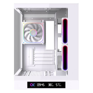 XIGMATEK M DGT 3AF Arctic Micro ATX Tower Case 3 Fan ARGB H3 XIGMATEK CLOUD M DGT 3AF Arctic – Micro-ATX Tower Case (3 Fan ARGB) - Ảnh 3