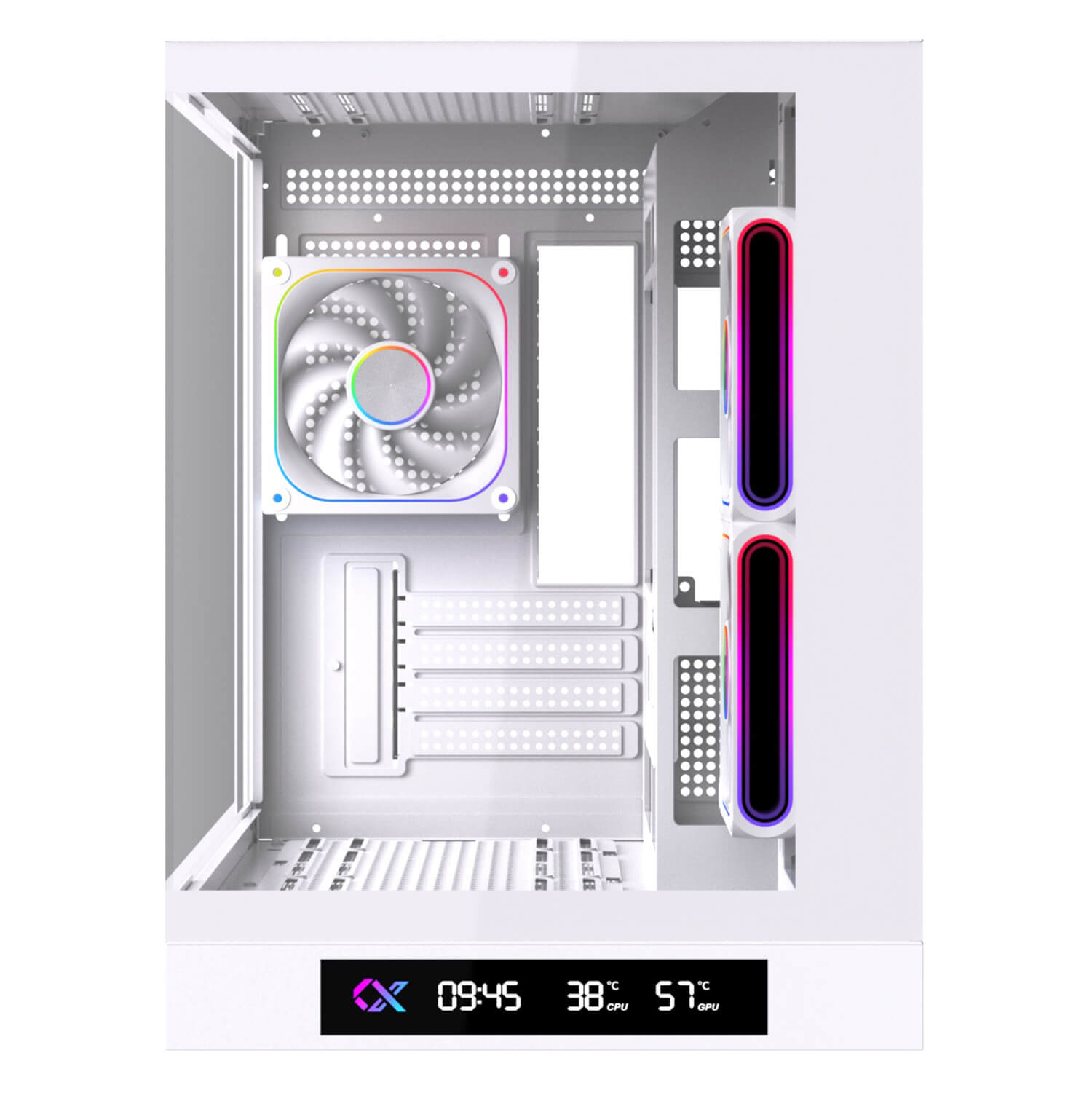 XIGMATEK M DGT 3AF Arctic Micro ATX Tower Case 3 Fan ARGB H3 XIGMATEK CLOUD M DGT 3AF Arctic – Micro-ATX Tower Case (3 Fan ARGB) - Ảnh 3