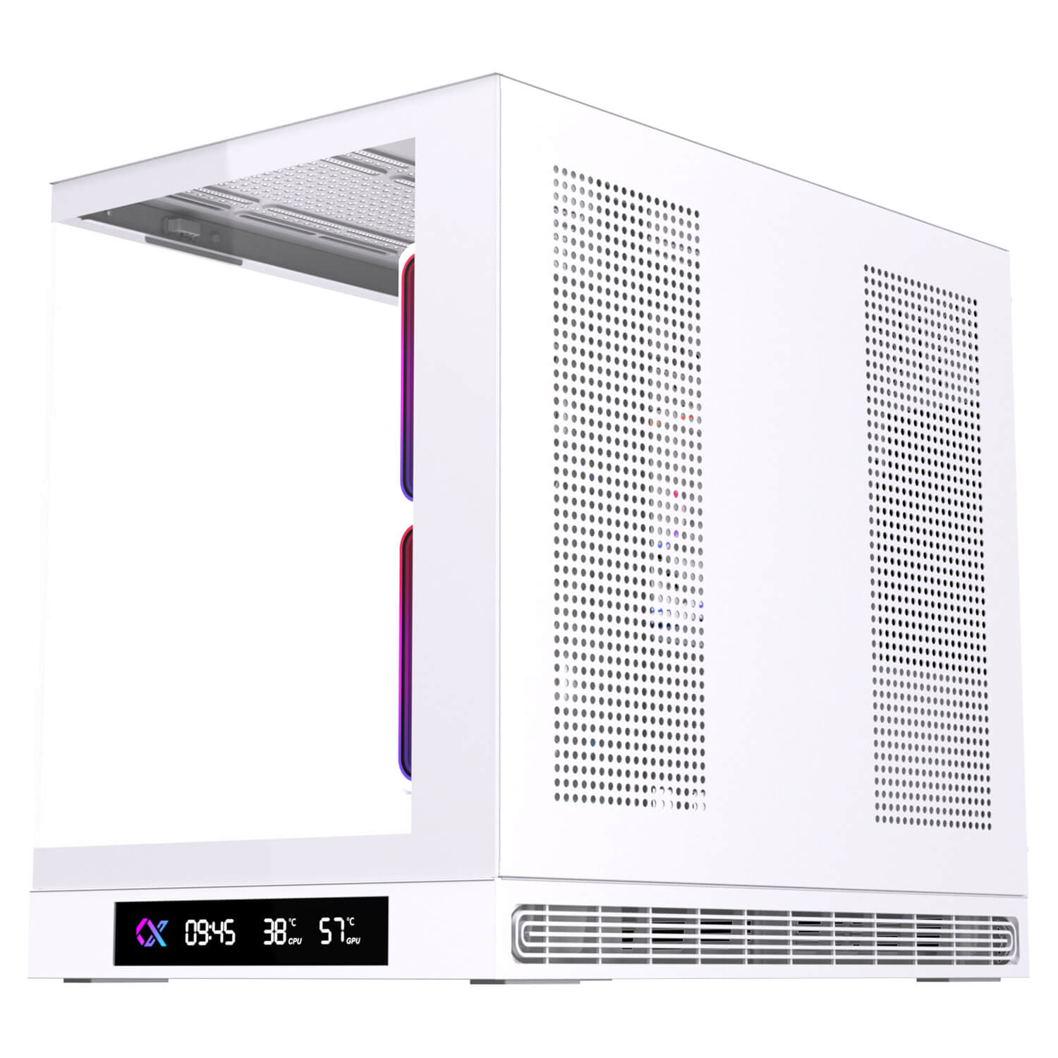 XIGMATEK M DGT 3AF Arctic Micro ATX Tower Case 3 Fan ARGB H4 XIGMATEK CLOUD M DGT 3AF Arctic – Micro-ATX Tower Case (3 Fan ARGB) - Ảnh 4
