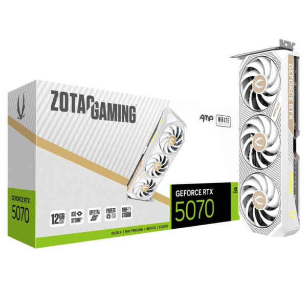 ZOTAC GAMING GeForce RTX 5070 AMP White Edition - 12GB GDDR7