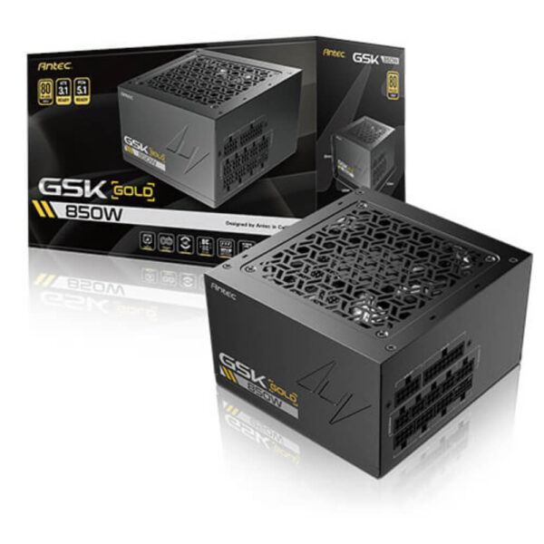 Antec GSK 850W H1 Antec GSK 850 - 850W 80 Plus Gold - ATX 3.1 & PCIe 5.1 Full-Modular PSU