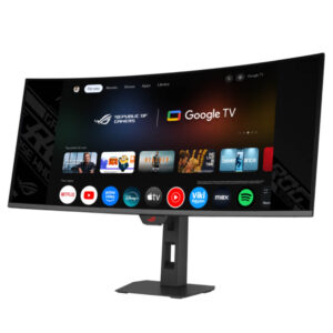 ASUS ROG Strix OLED XG34WCDMTG - Android 14 Google TV, NVIDIA GeForce NOW Pre-Installed - 34 inch WQHD OLED | 240Hz | 0.03ms | USB Type-C | Curved - Ảnh 3