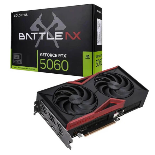 Colorful GeForce RTX 5060 Battle AX DUO 8GB V H1 Colorful GeForce RTX 5060 Battle AX DUO 8GB-V - 8GB GDDR7