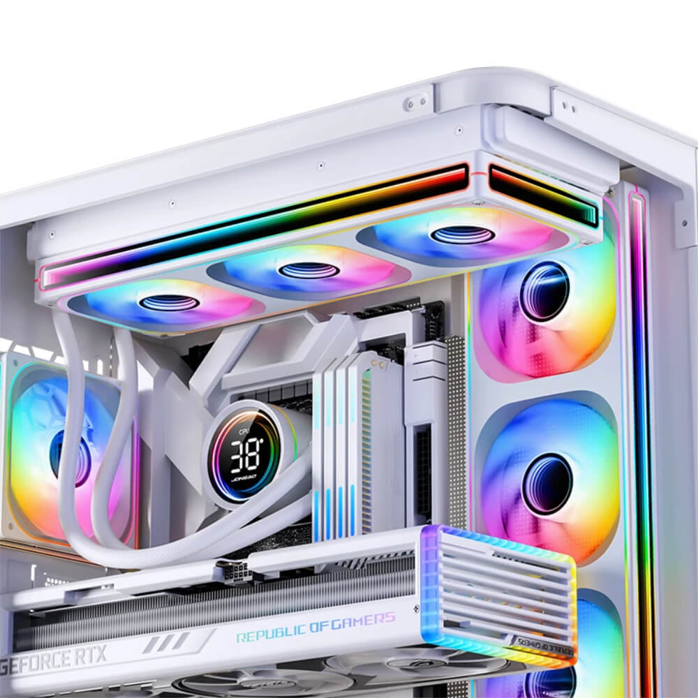 JONSBO ZB 360W H7 JONSBO ZB-360W/WR WHITE - ARGB Fan Case - Ảnh 7