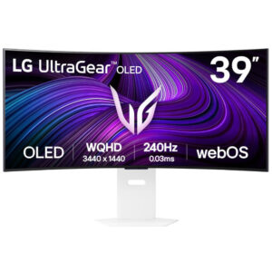 LG UltraGear™ 39GX90SA-W - 39 inch WQHD OLED | 240Hz | 0.03ms | USB Type-C | Curved | Chuyên game