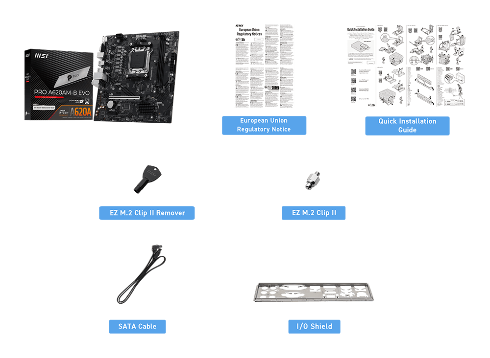 MSI A620AM-B EVO - Socket AM5