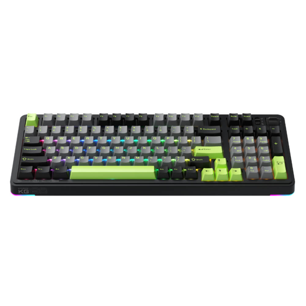 Machenike KG98 Tri mode RGB Black H2 Machenike KG98 Tri-mode RGB - Wireless Gaming Mechanical Keyboard - Ảnh 3
