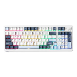 Machenike KG98 Tri mode RGB White H1 Machenike KG98 Tri-mode RGB - Wireless Gaming Mechanical Keyboard - Ảnh 5