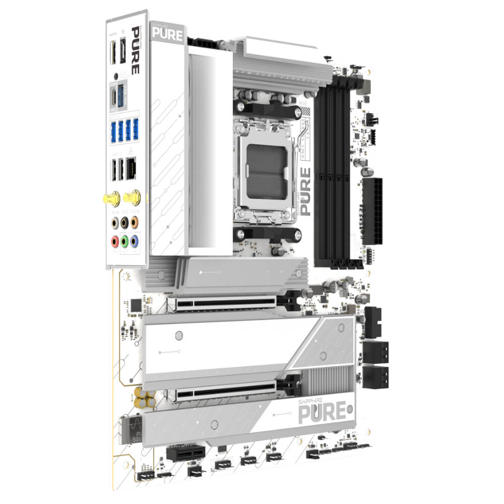 SAPPHIRE PURE X870A WIFI7 H3 SAPPHIRE PURE X870A WIFI 7 - Socket AM5 - Ảnh 3