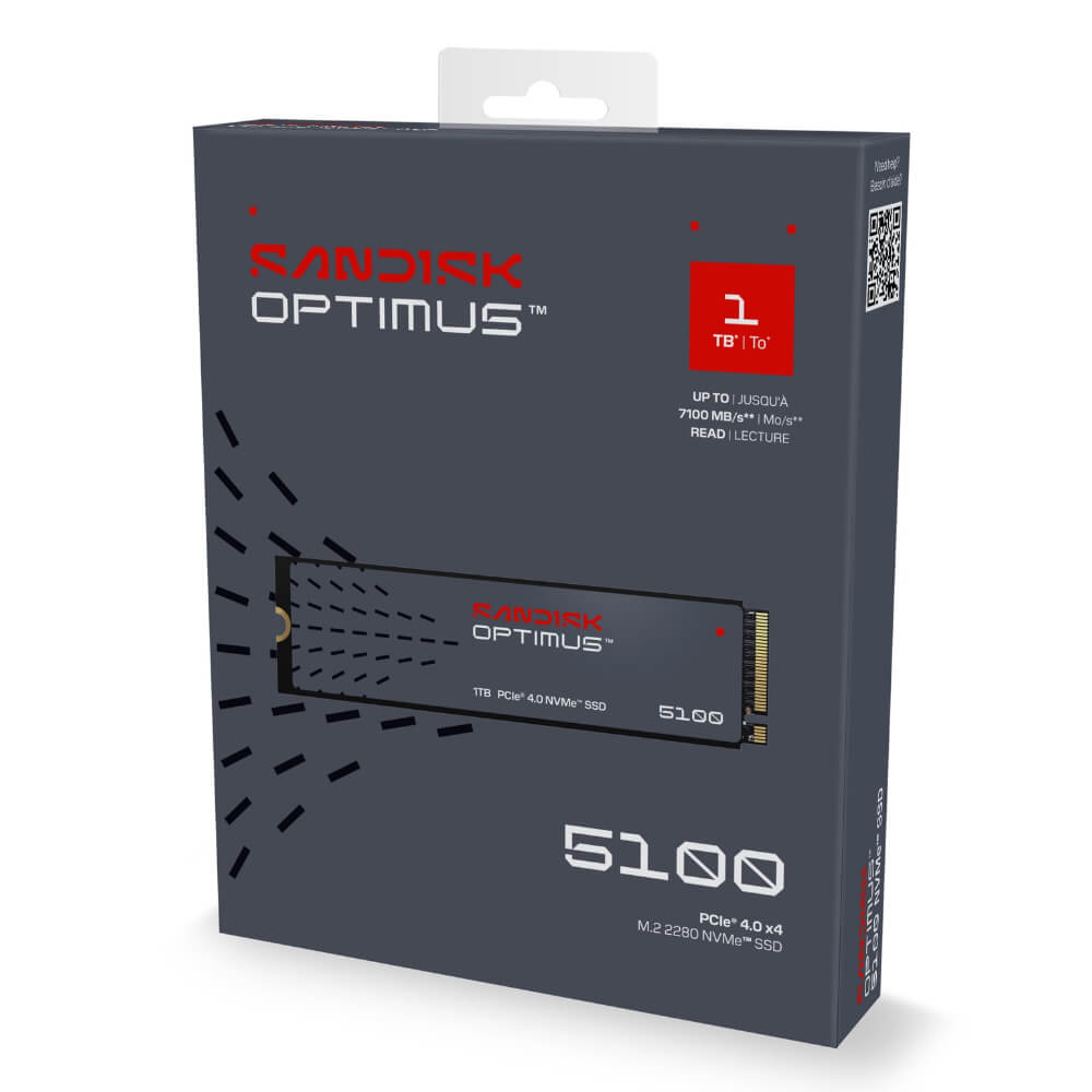 Sandisk Optimus 5100 1TB Sandisk Optimus 5100 1TB - M.2 2280 PCIe Gen4x4 NVMe SSD - Ảnh 3