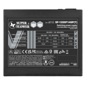 SuperFlower LEADEX VIII Platinum Pro 1200W ATX3.1 Cybenetics Platinum Den H7 Super Flower LEADEX VIII Platinum PRO 1200W Black - ATX 3.1 - 1000W Cybenetics Platinum - Full Modular PSU - Ảnh 7