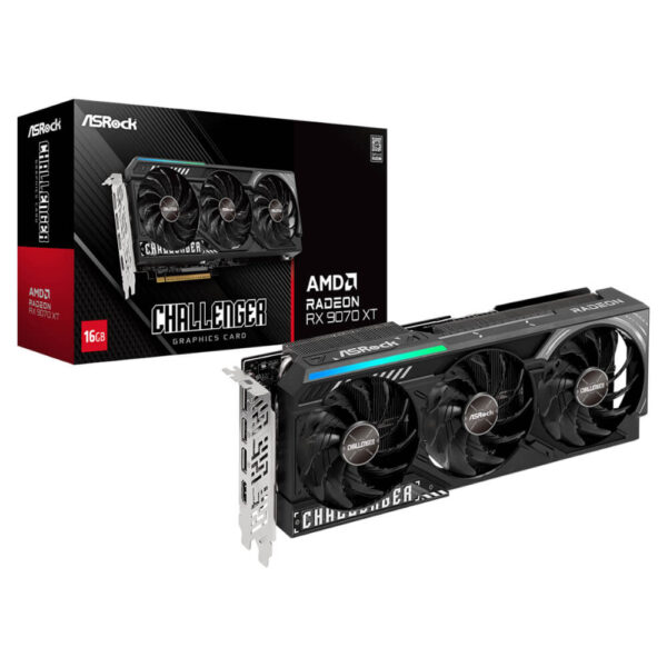 ASRock Radeon™ RX 9070 XT Challenger 16GB - 16GB GDDR6