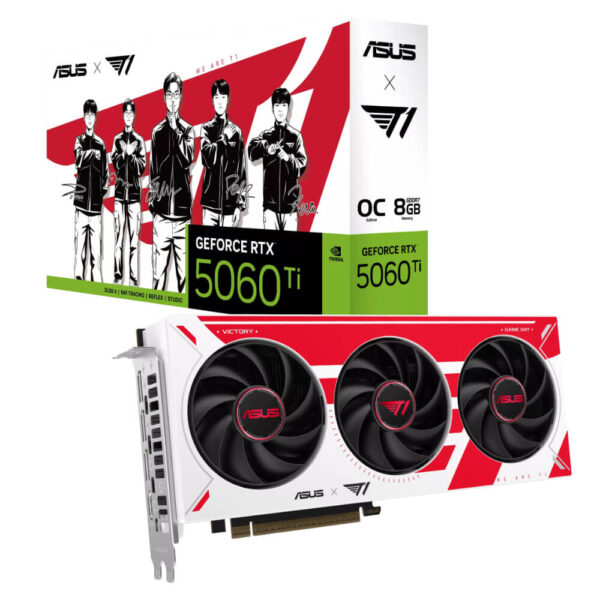 ASUS T1 GeForce RTX 5060 Ti 8GB GDDR7 OC Edition H1 ASUS T1 GeForce RTX™ 5060 Ti 8GB GDDR7 OC Edition - 8GB GDDR7