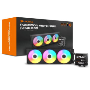 Cougar POSEIDON VISTEK PRO ARGB 360 Black - 360mm Liquid Cooler