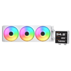 Cougar POSEIDON VISTEK PRO ARGB 360 White - 360mm Liquid Cooler - Ảnh 2