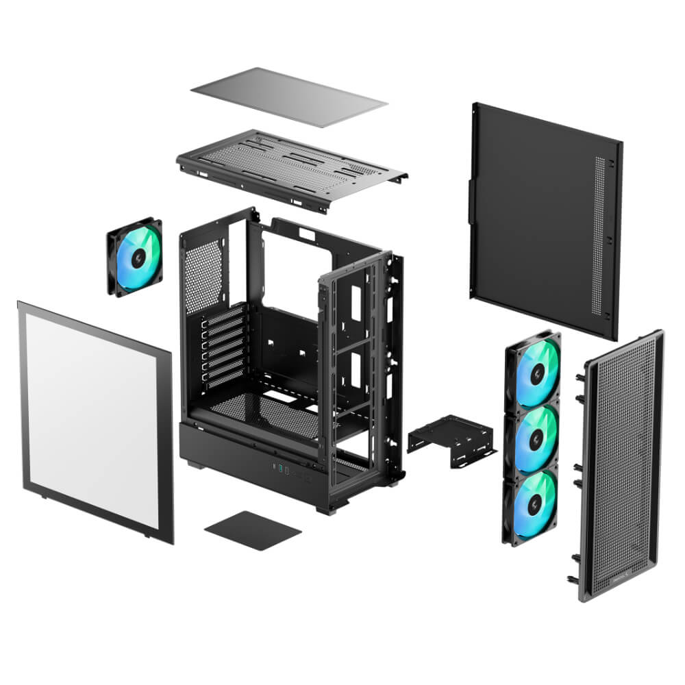 DeepCool CC550 4F H11 DeepCool CC550 4F - Mid-Tower Case - Ảnh 11