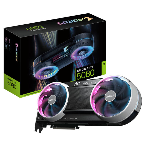 Gigabyte AORUS GeForce RTX 5080 INFINITY 16G Gigabyte AORUS GeForce RTX™ 5080 INFINITY 16G - 16GB GDDR7