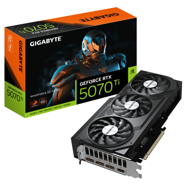 Gigabyte GeForce RTX 5070 Ti WINDFORCE OC V2 16G H1 Gigabyte GeForce RTX™ 5070 Ti WINDFORCE OC V2 16G - 16GB GDDR7