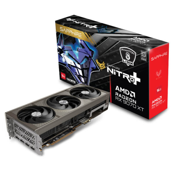 SAPPHIRE NITRO AMD Radeon RX 9070 XT PhantomLink Edition Photos H1 SAPPHIRE NITRO+ AMD Radeon™ RX 9070 XT OC PhantomLink Edition GPU - 16GB GDDR6