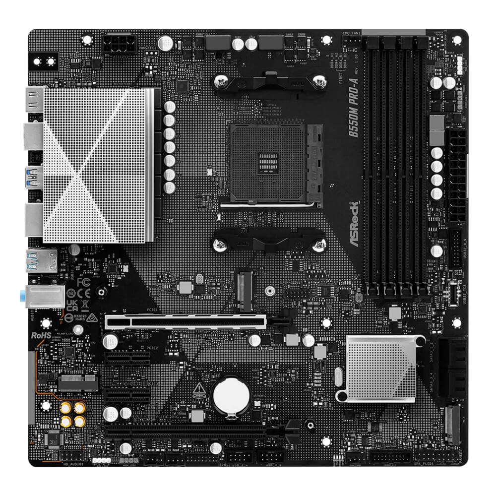 ASROCK B550M PRO A H2 ASROCK B550M Pro-A - SOCKET AM4 - Ảnh 2