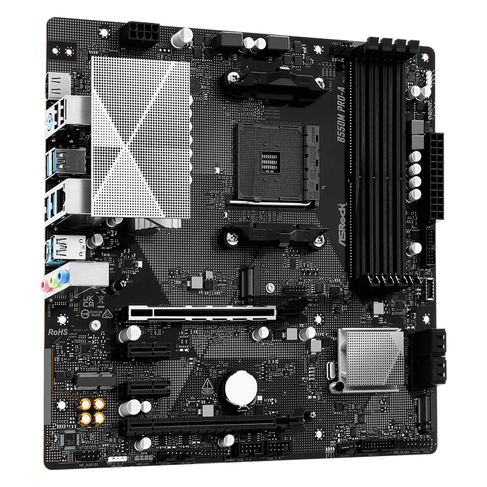 ASROCK B550M PRO A H3 ASROCK B550M Pro-A - SOCKET AM4 - Ảnh 3