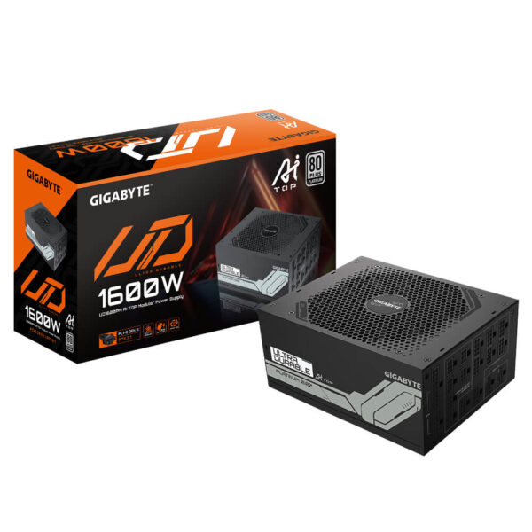 Gigabyte GP-UD1600PM PG5 AI TOP - 80 PLUS Platinum - Full Modular - Support PCIe Gen 5.0 Graphics Card