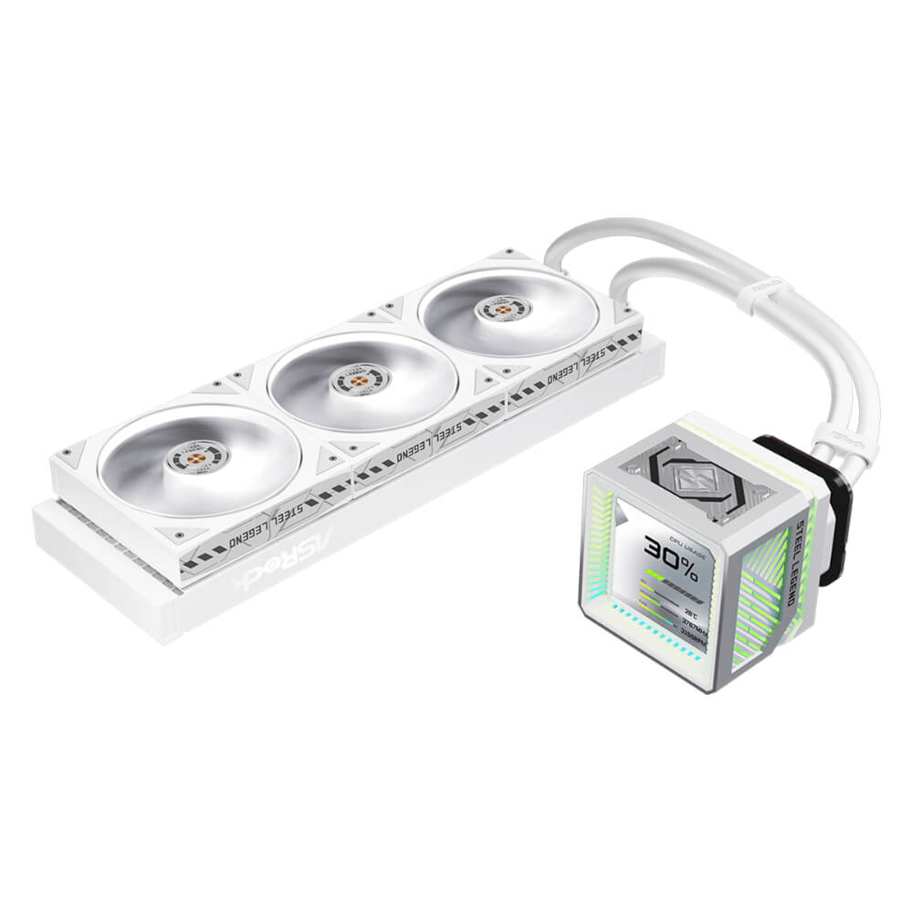 ASRock Steel Legend 360 LCD H3 ASRock Steel Legend 360 LCD - AIO Watercooling - Ảnh 3