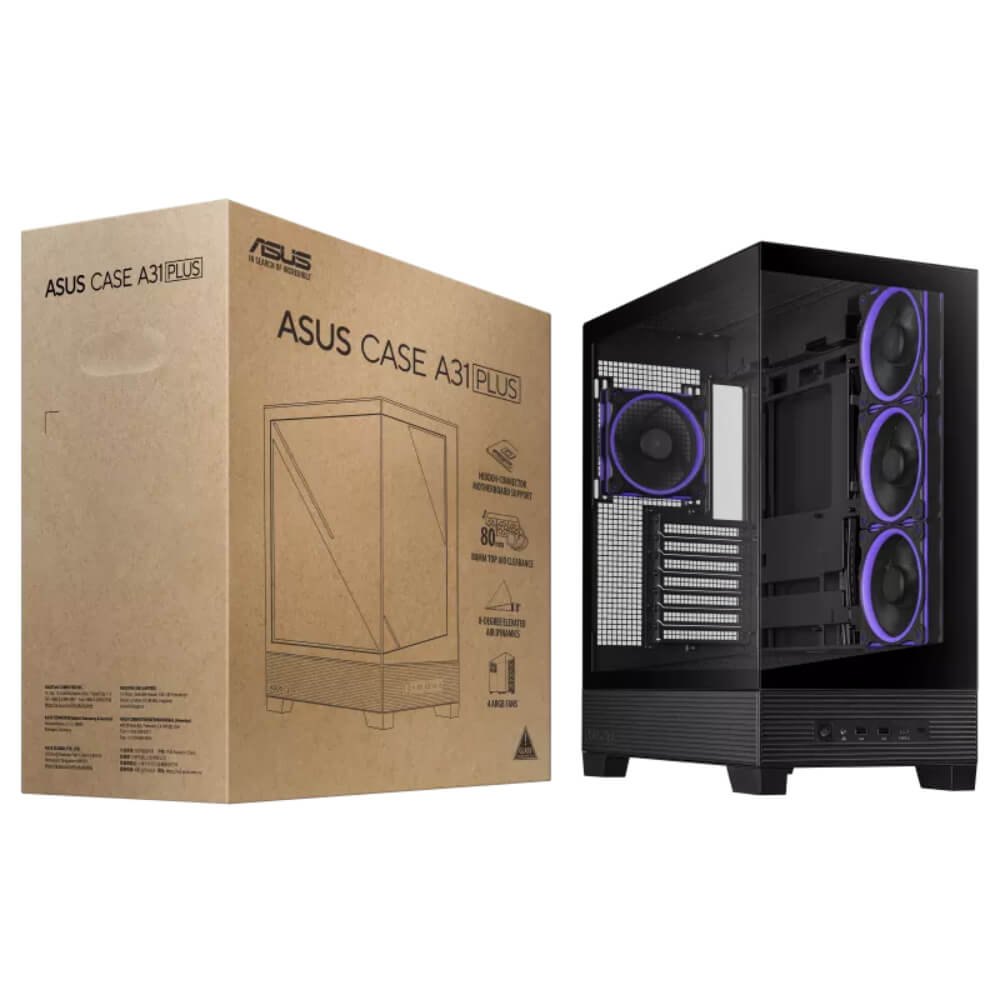 ASUS A31 PLUS Black H9 ASUS A31 PLUS Black - Mid-Tower Case support for hidden-connector motherboards - Ảnh 10