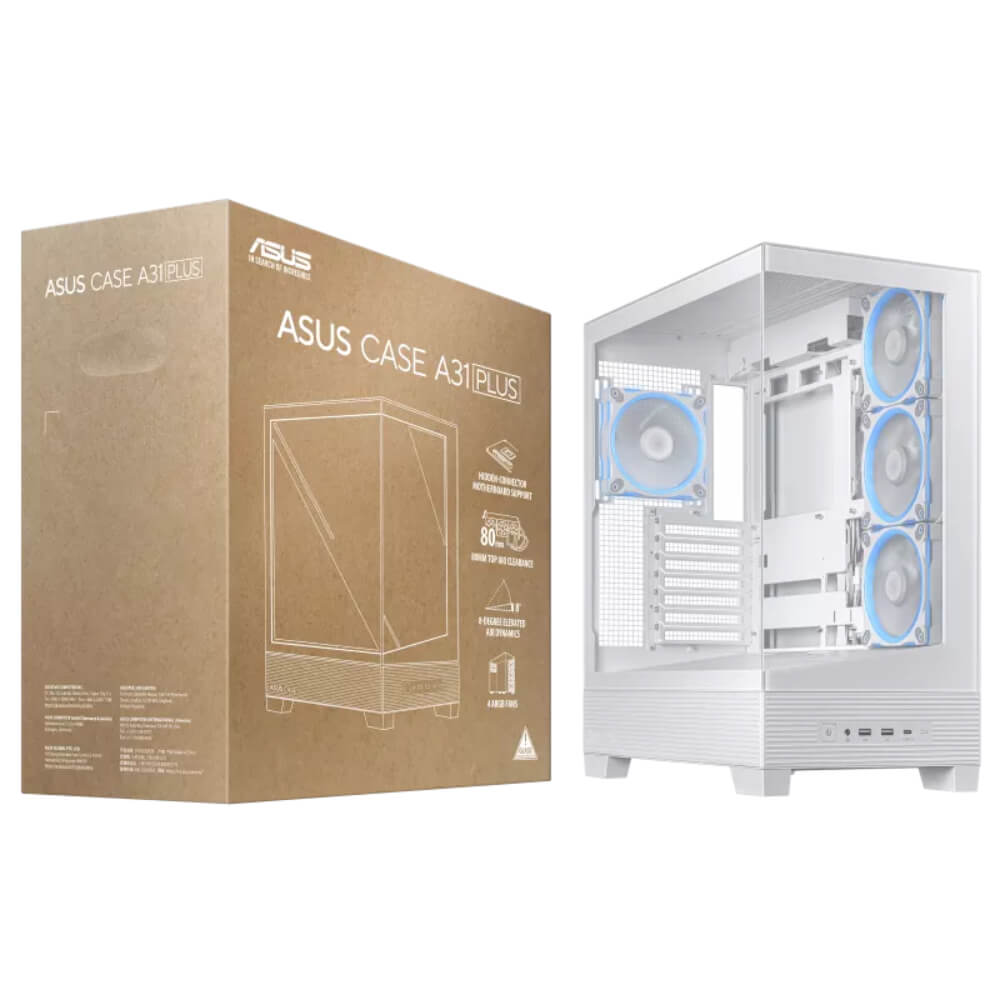 ASUS A31 PLUS White H9 ASUS A31 PLUS White - Mid-Tower Case support for hidden-connector motherboards - Ảnh 10