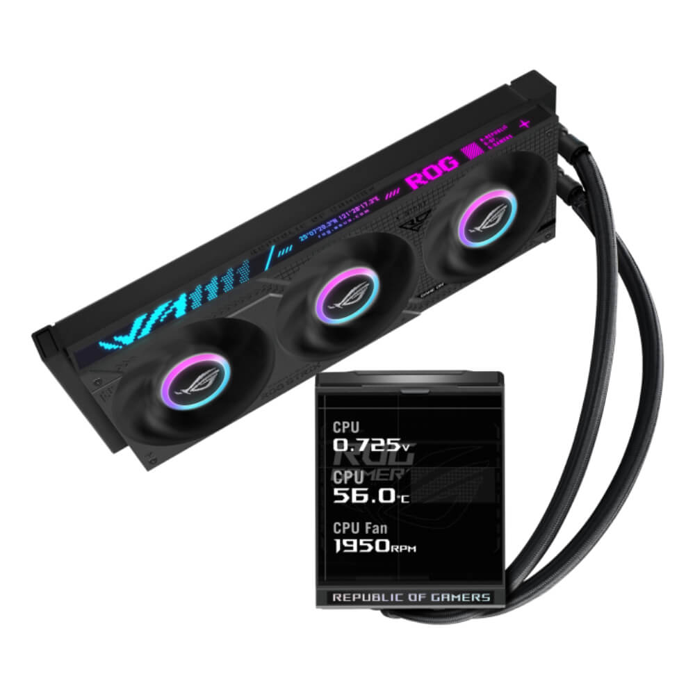 Asus ROG Strix LC IV 360 ARGB LCD Black H2 ASUS ROG Strix LC IV 360 ARGB LCD - AIO Watercooling - Ảnh 2