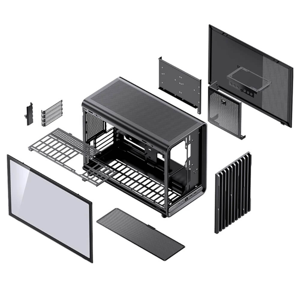 Jonsbo D33 Black H6 Jonsbo D33 Black - Micro-ATX Case - Ảnh 3