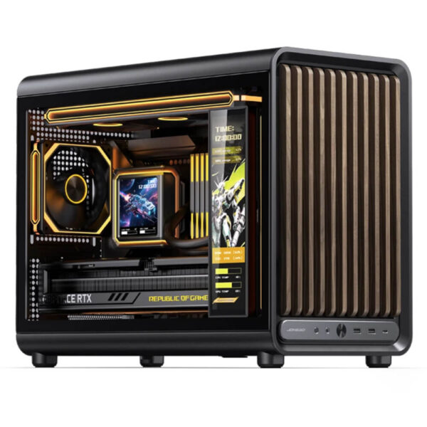 Jonsbo D33 WOOD Black H1 Jonsbo D33 WOOD Black - Micro-ATX Case