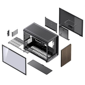 Jonsbo D33 WOOD Black H6 Jonsbo D33 WOOD Black - Micro-ATX Case - Ảnh 9