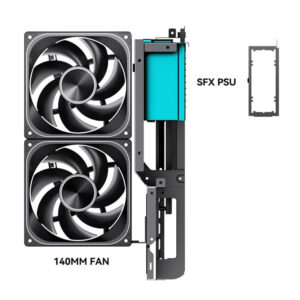 Jonsbo D33 WOOD Black H8 Jonsbo D33 Black - Micro-ATX Case - Ảnh 8