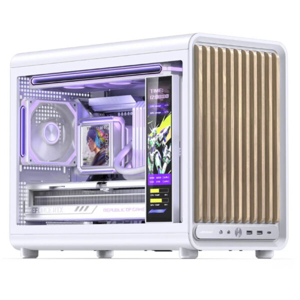 Jonsbo D33 WOOD White - Micro-ATX Case