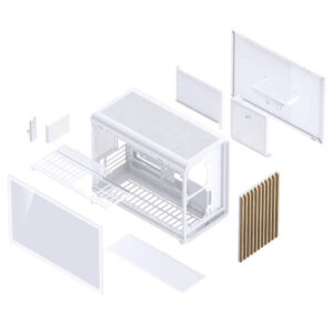 Jonsbo D33 WOOD White - Micro-ATX Case - Ảnh 3