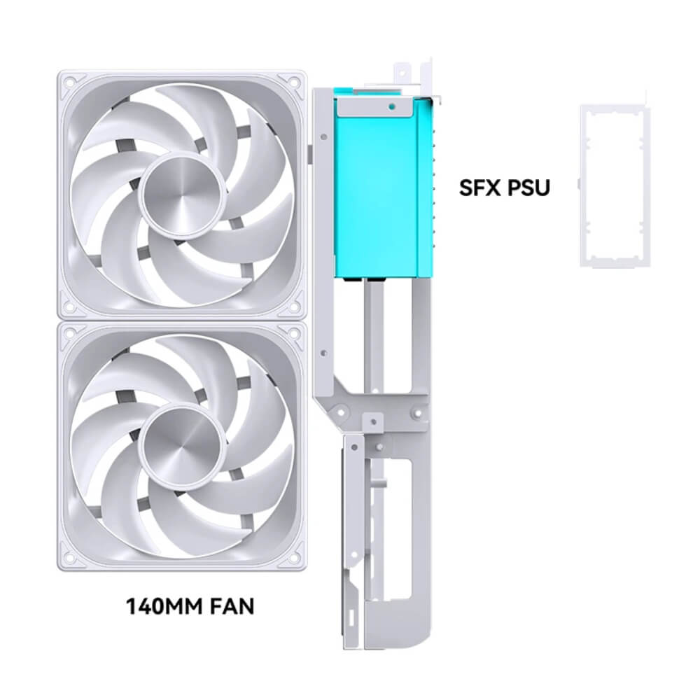 Jonsbo D33 WOOD White H7 Jonsbo D33 White - Micro-ATX Case - Ảnh 7