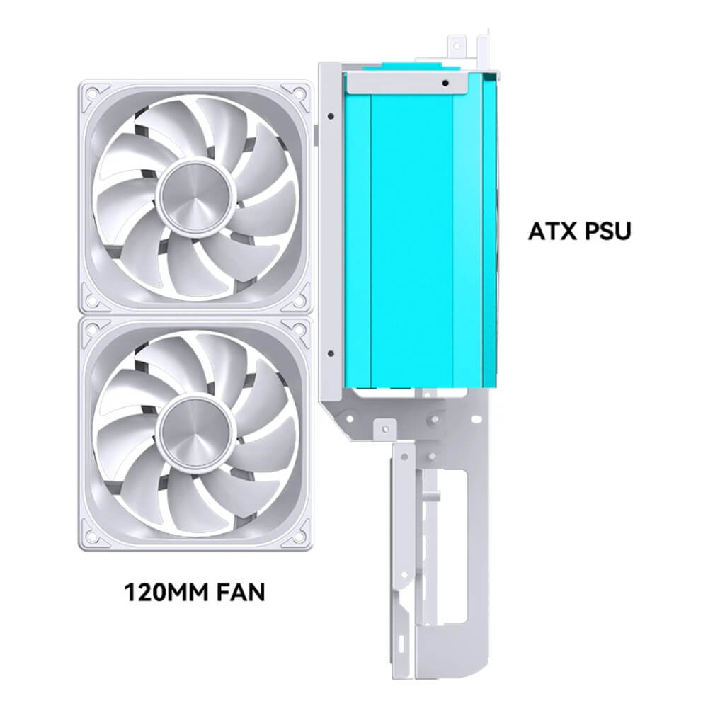 Jonsbo D33 WOOD White H8 Jonsbo D33 White - Micro-ATX Case - Ảnh 8