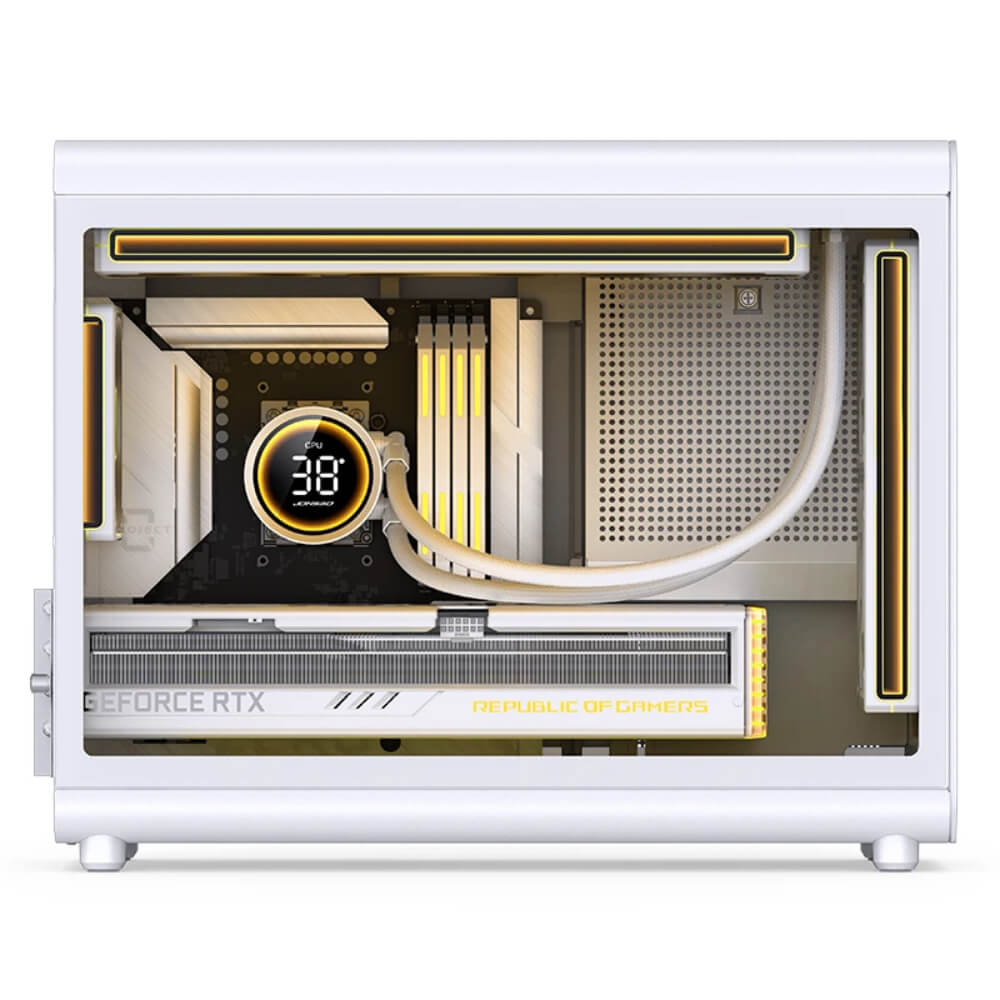 Jonsbo D33 White H3 Jonsbo D33 White - Micro-ATX Case - Ảnh 3
