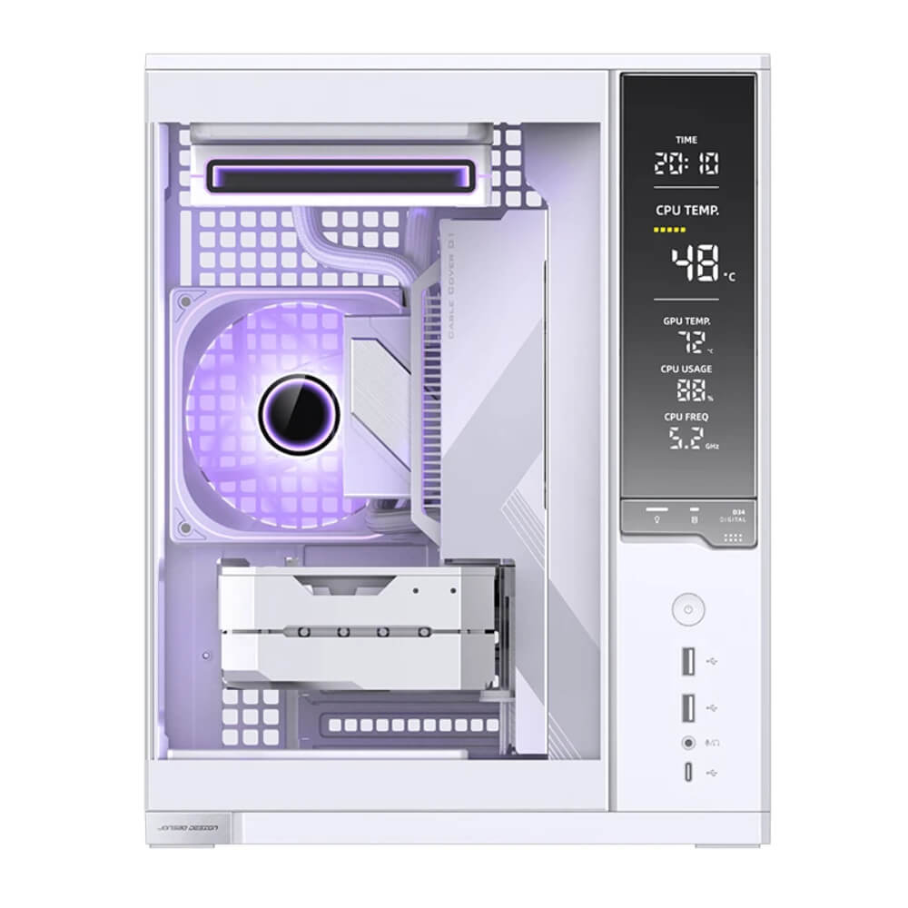 Jonsbo D34 White H4 Jonsbo D34 White - Micro-ATX Case - Ảnh 4