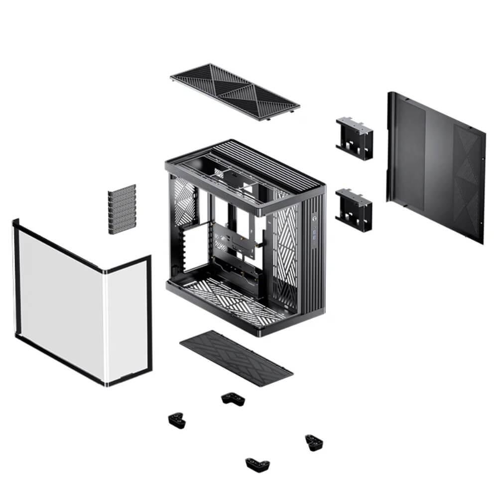 Jonsbo TK 4 Black H7 Jonsbo TK-4 Black - Mid-Tower Case - Ảnh 7