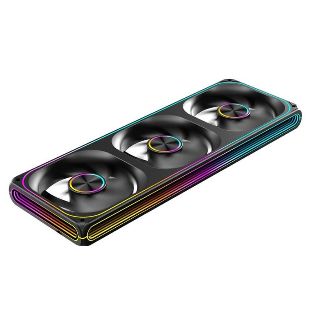 MIK H360 ARGB H2 MIK H360 ARGB BLACK - ARGB Fan Case - Ảnh 2