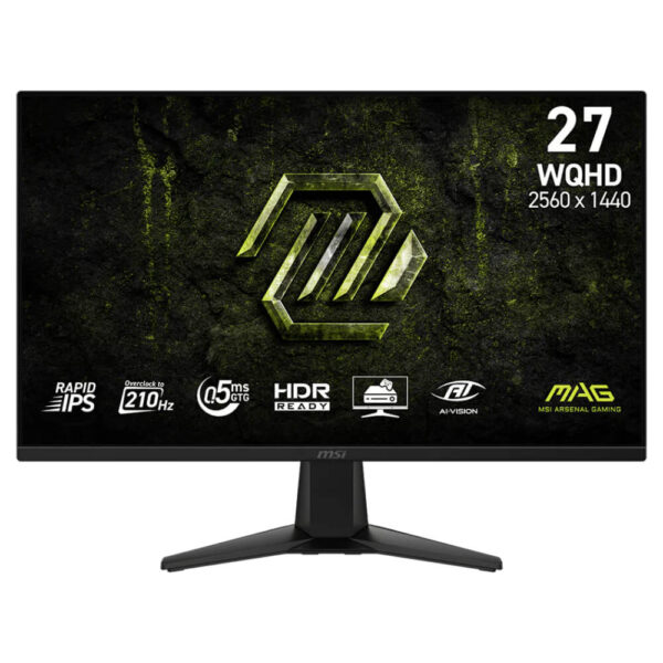 MSI MAG 275QF E21 H1 MSI MAG 275QF E21 - 27 inch WQHD Rapid IPS | 210Hz | 0.5ms | Gaming Monitor