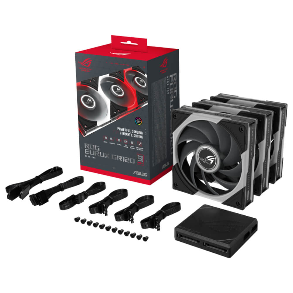ROG Eurux GR120 ARGB Fan Triple Pack H7 ASUS ROG Eurux GR120 ARGB Fan - Triple Pack - ARGB Fan Case - Ảnh 7